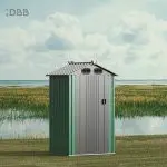 KingSuper series metal garden shed with Gable roof 4x3ft（17）