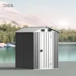 KingSuper series metal garden shed with Gable roof 5x6ft（20）