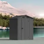 KingSuper series metal garden shed with Gable roof 5x6ft（2） 1