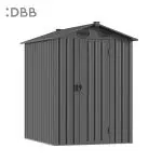 KingSuper series metal garden shed with Gable roof 5x6ft（9）