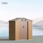 KingSuper series metal garden shed with Gable roof 6x4ft（18）