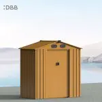 KingSuper series metal garden shed with Gable roof 6x4ft（19）