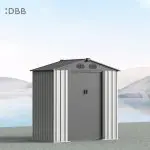 KingSuper series metal garden shed with Gable roof 6x4ft（8）