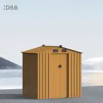 KingSuper series metal garden shed with Gable roof 6x5ft（1）