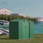 KingSuper series metal garden shed with Gable roof 6x6ft（6）