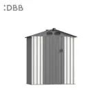 KingSuper series metal garden shed with Gable roof beige gray 5x3ft