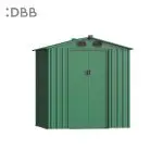 KingSuper series metal garden shed with Gable roof green 6x5ft