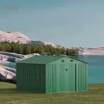 KingSuper series metal garden shed with Gable roof 10x10ft（6）