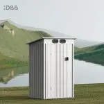 KingSuper series metal garden shed with Pent roof 4x3ft 11