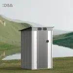 KingSuper series metal garden shed with Pent roof 4x3ft 12