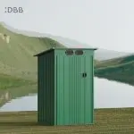 KingSuper series metal garden shed with Pent roof 4x3ft 14
