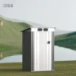 KingSuper series metal garden shed with Pent roof 4x3ft 18