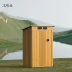 KingSuper series metal garden shed with Pent roof 4x3ft 8
