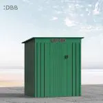 KingSuper series metal garden shed with Pent roof 5x3ft 16