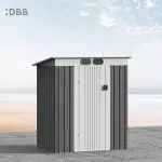KingSuper series metal garden shed with Pent roof 5x3ft 21