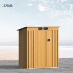 KingSuper series metal garden shed with Pent roof 5x3ft 7