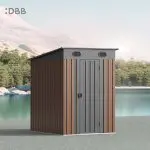 KingSuper series metal garden shed with Pent roof 5x6ft 12