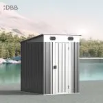 KingSuper series metal garden shed with Pent roof 5x6ft 18