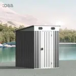 KingSuper series metal garden shed with Pent roof 5x6ft 22