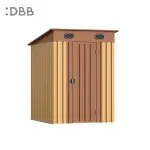 KingSuper series metal garden shed with Pent roof 5x6ft（1）