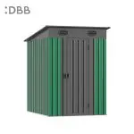KingSuper series metal garden shed with Pent roof 5x6ft（7）