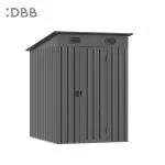 KingSuper series metal garden shed with Pent roof 5x6ft（9）