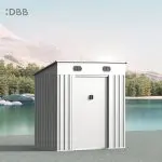 KingSuper series metal garden shed with Pent roof 6x4ft 14