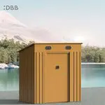 KingSuper series metal garden shed with Pent roof 6x4ft 20