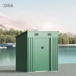 KingSuper series metal garden shed with Pent roof 6x4ft 22
