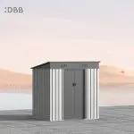 KingSuper series metal garden shed with Pent roof 6x5ft 7