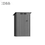 KingSuper series metal garden shed with Pent roof gray 4x3ft 2