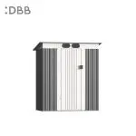 KingSuper series metal garden shed with Pent roof gray beige 5x3ft 2