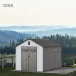 Kingcenter series Intelligent Plastic Sheds with Gable roof Stardust 8x12ft 3
