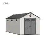 Kingcenter series Intelligent Plastic Sheds with Gable roof Stardust 8x20ft 3