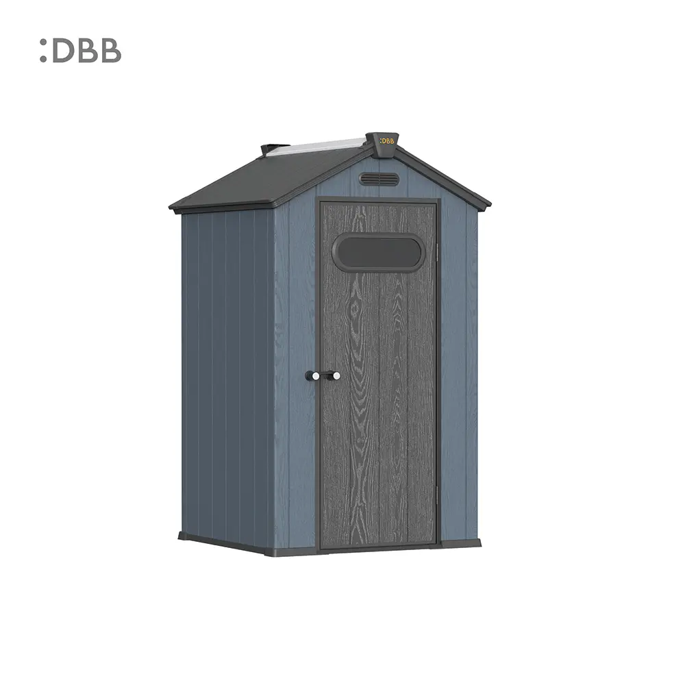 Kingcenter series Intelligent Plastic Sheds with Gable roof blue 1ashes