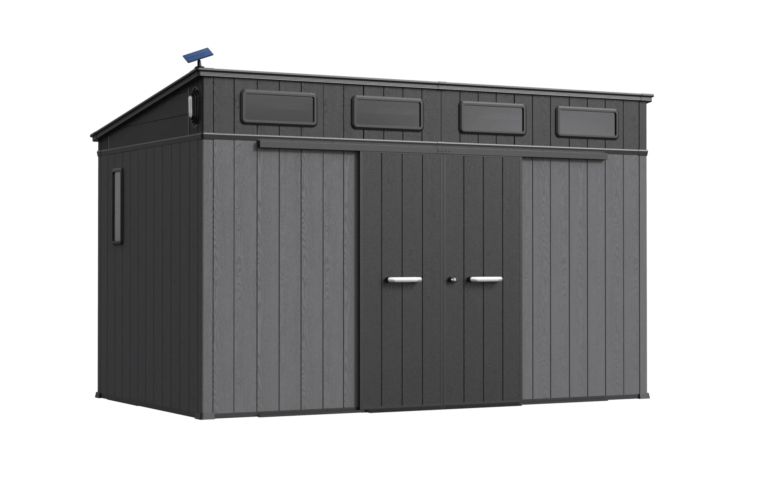 12' x 7' Pent Shed graphite gray