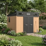 10' x 7' pent shed double door