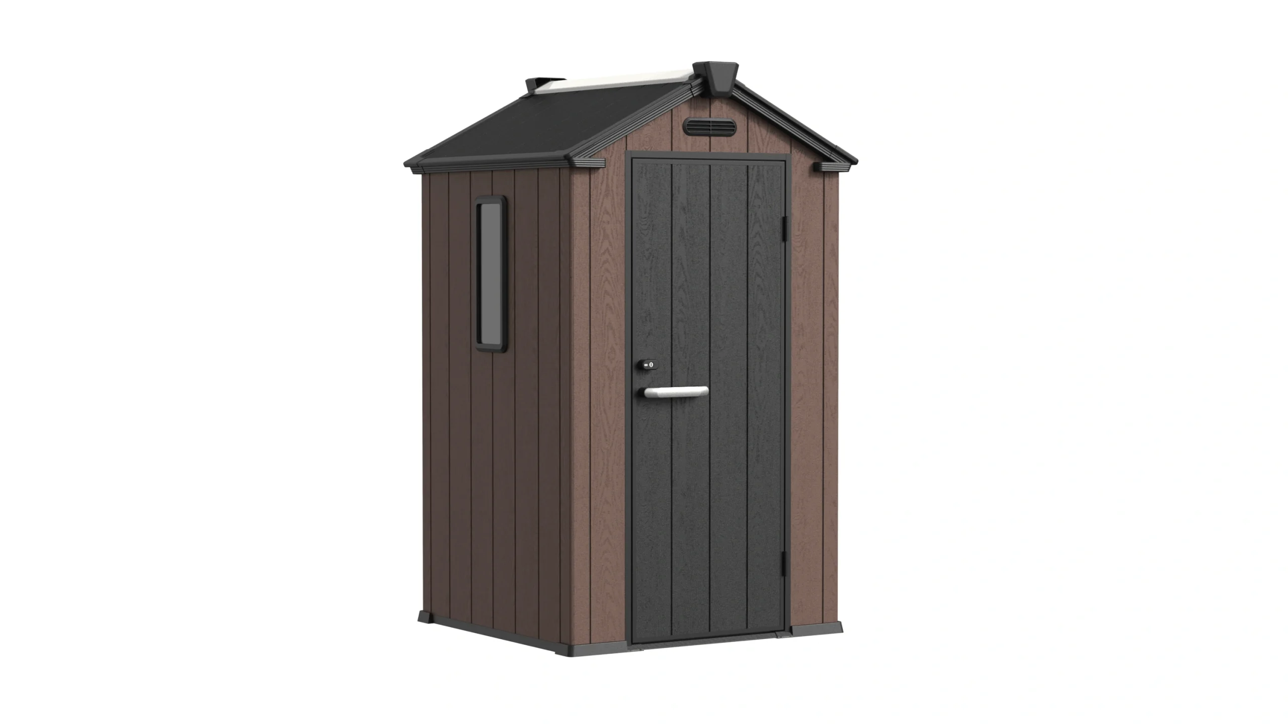 4' x 4' Shed With Gable Roof ebony brown