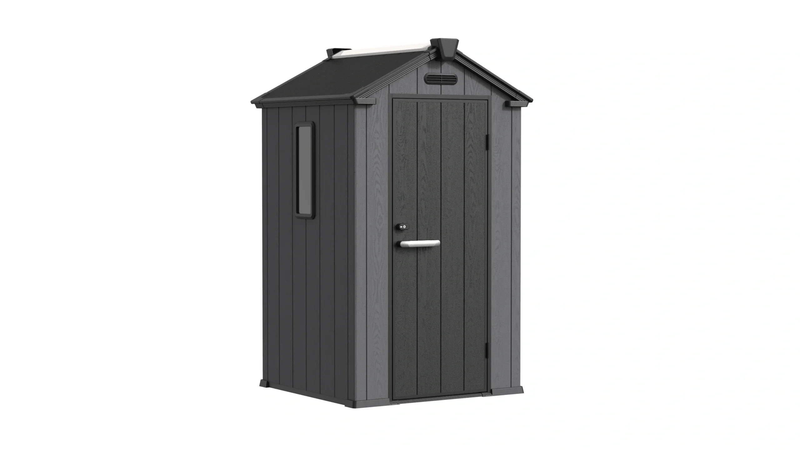 4' x 4' Shed With Gable Roof graphite gray
