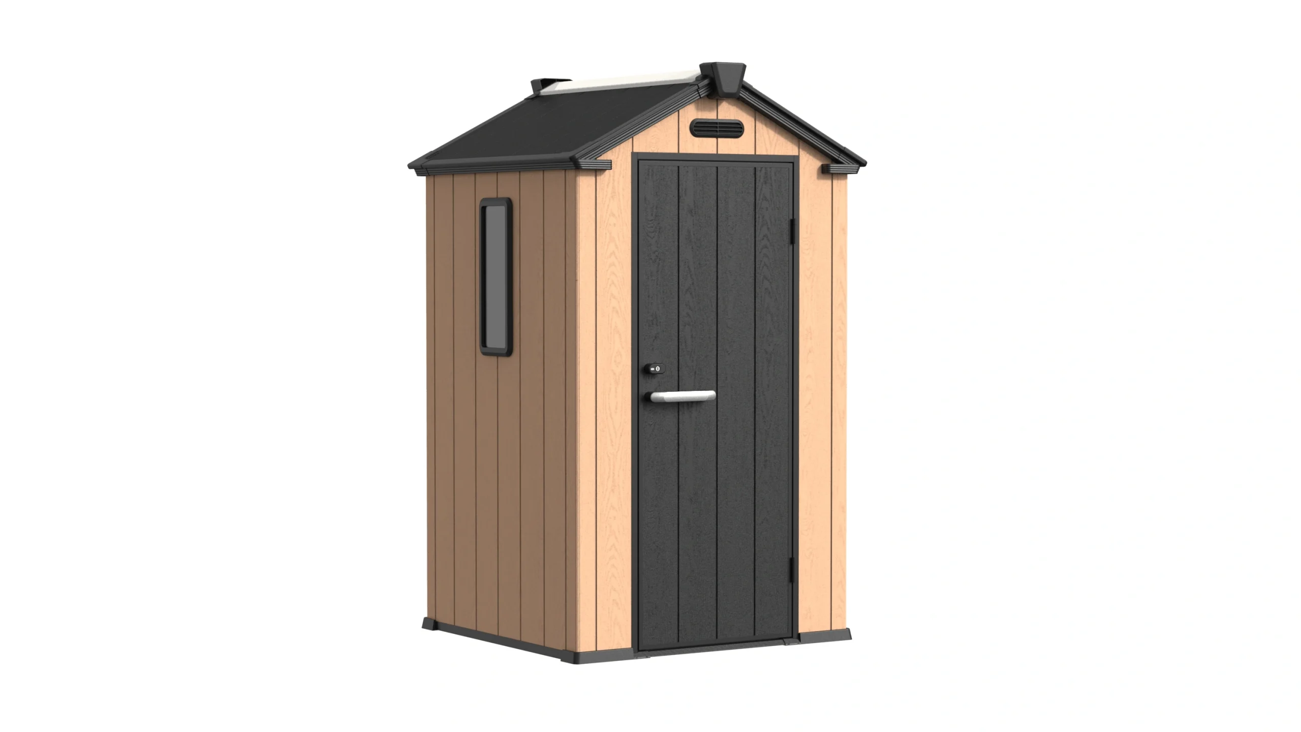 4' x 4' Shed With Gable Roof natural oak