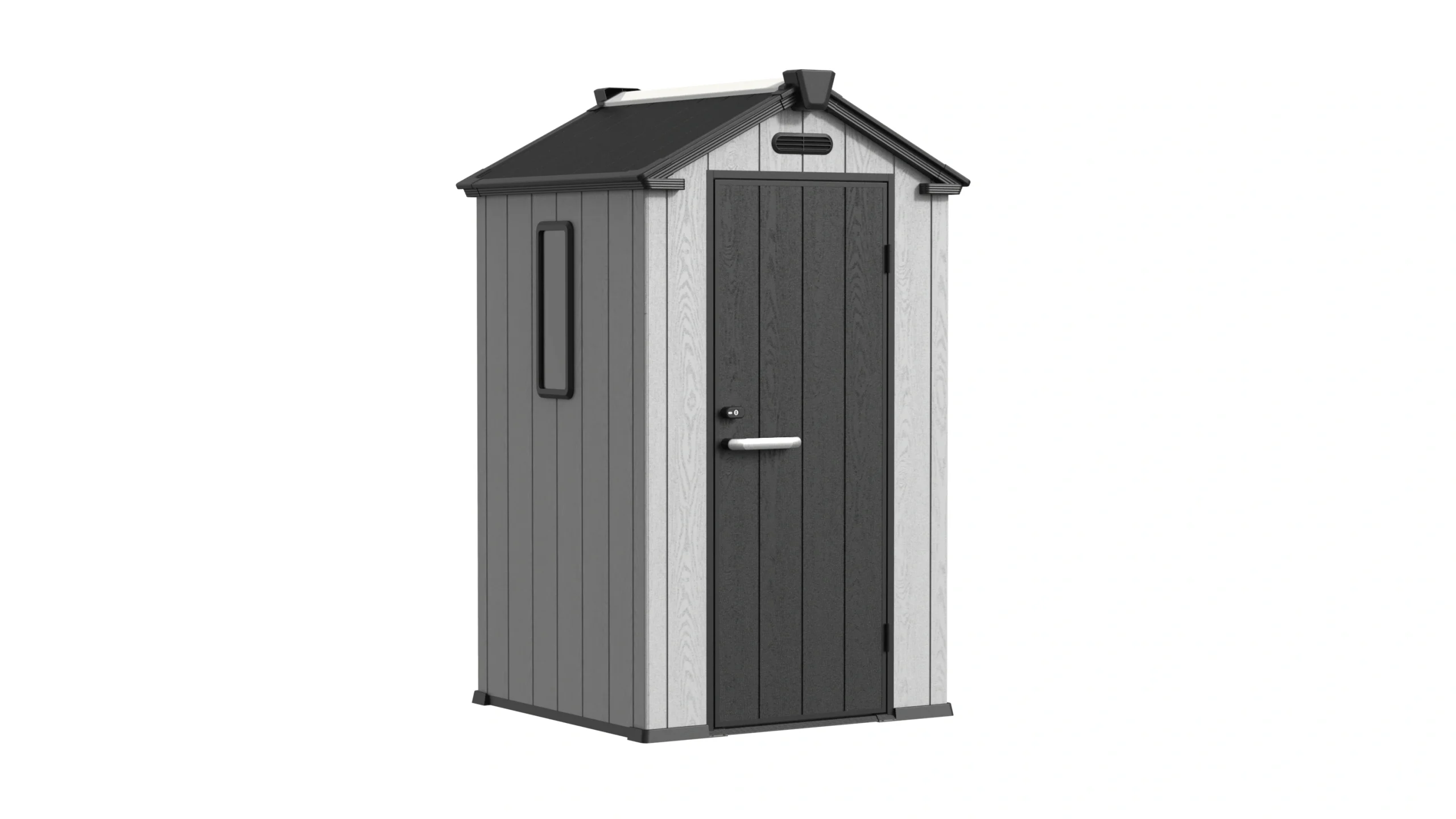 4' x 4' Shed With Gable Roof ultimate gray