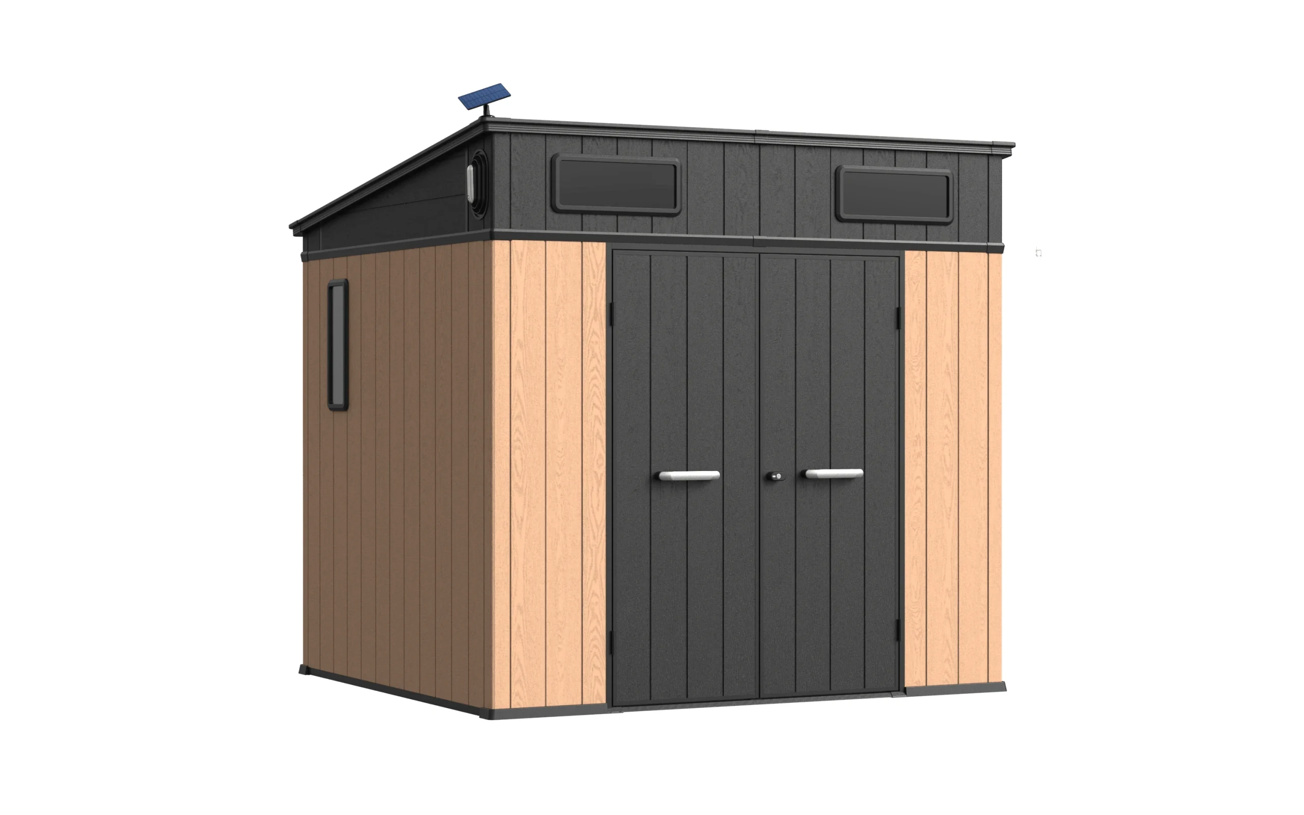 8' x 7' Pent Shed natural oak