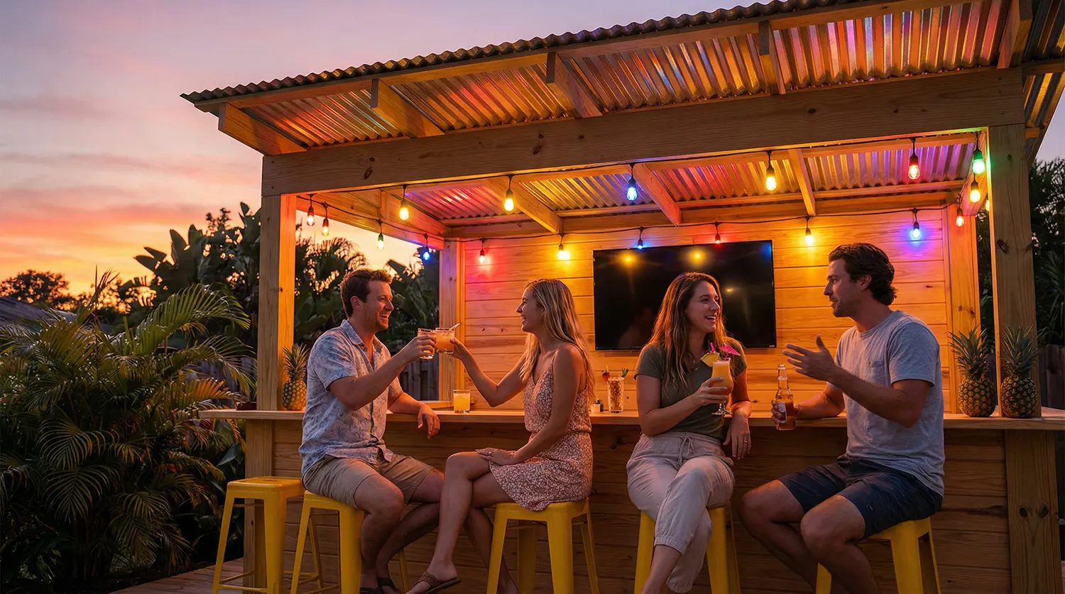 Outdoor-wooden-bar-shed