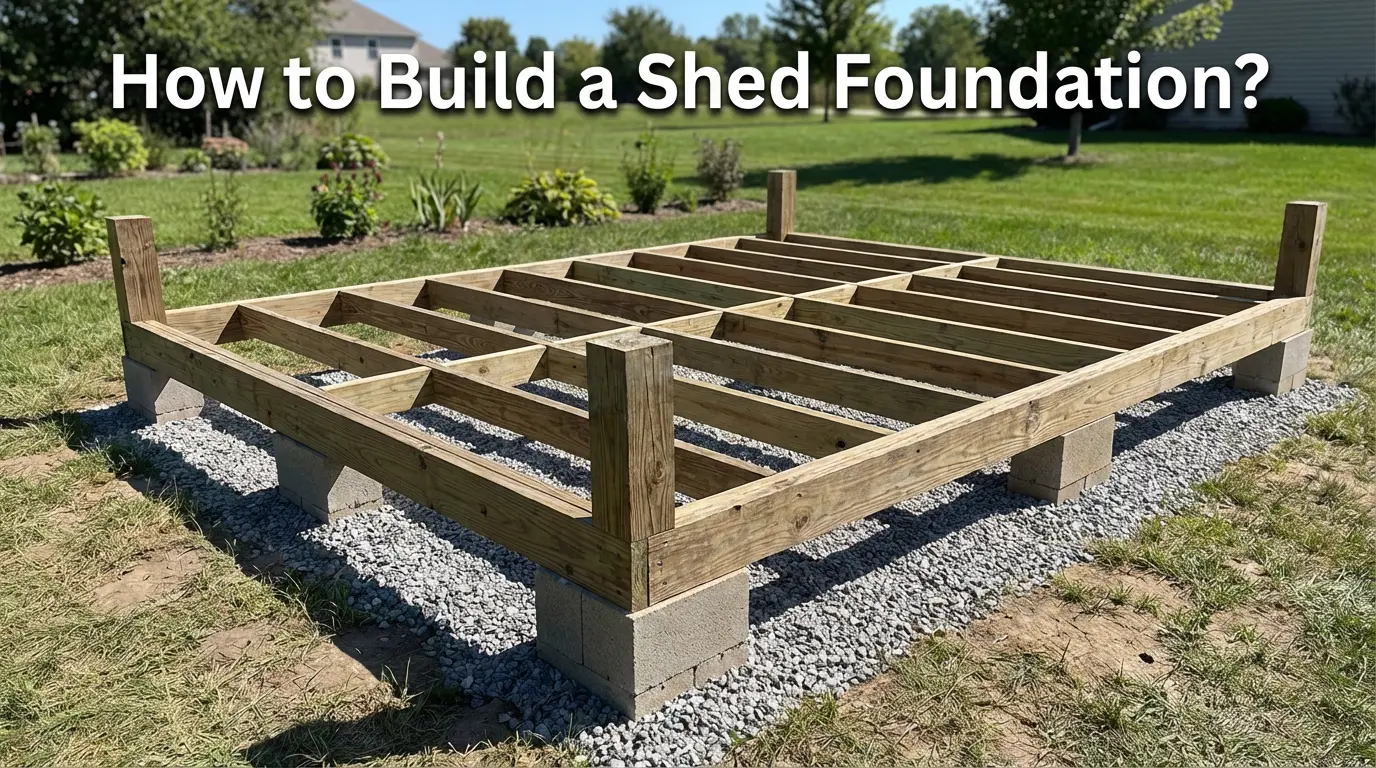 how to build a shed foundation