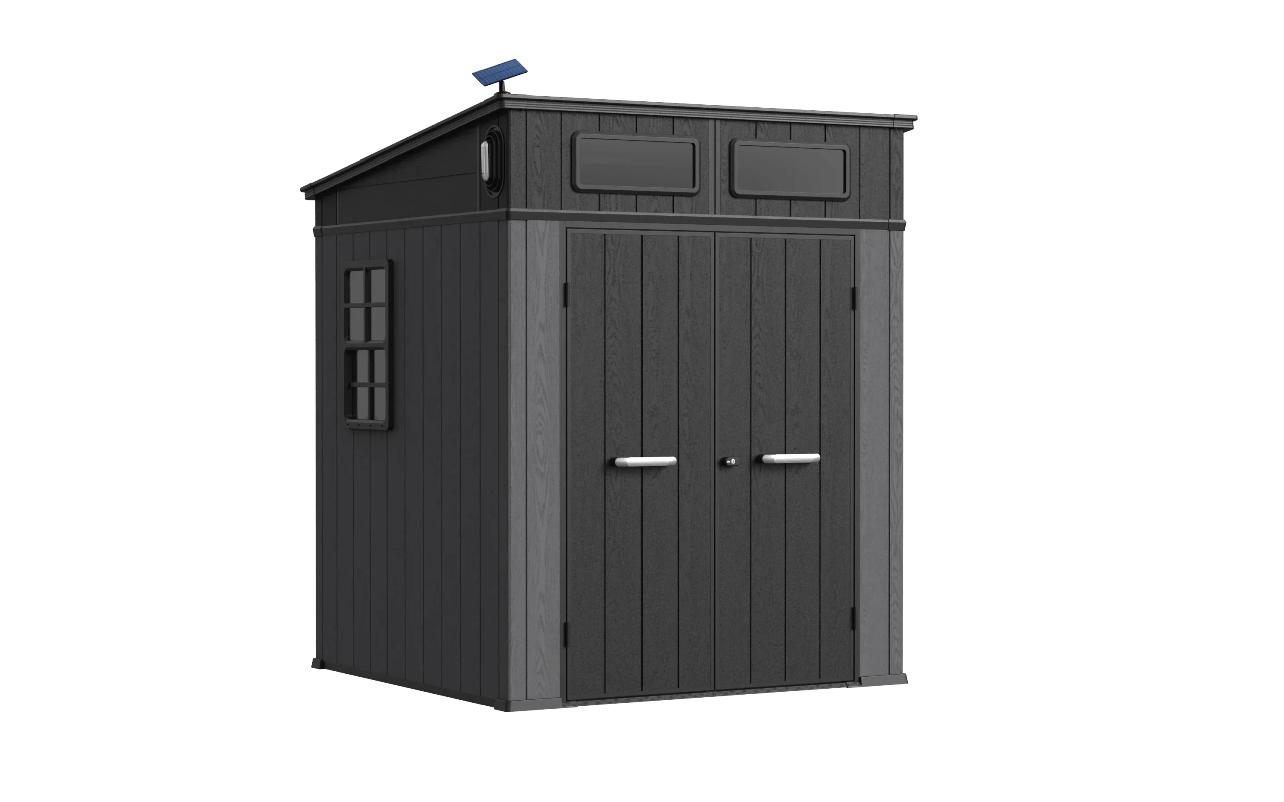 6‘ x 6’ Storage Shed With Sliding Window graphite gray