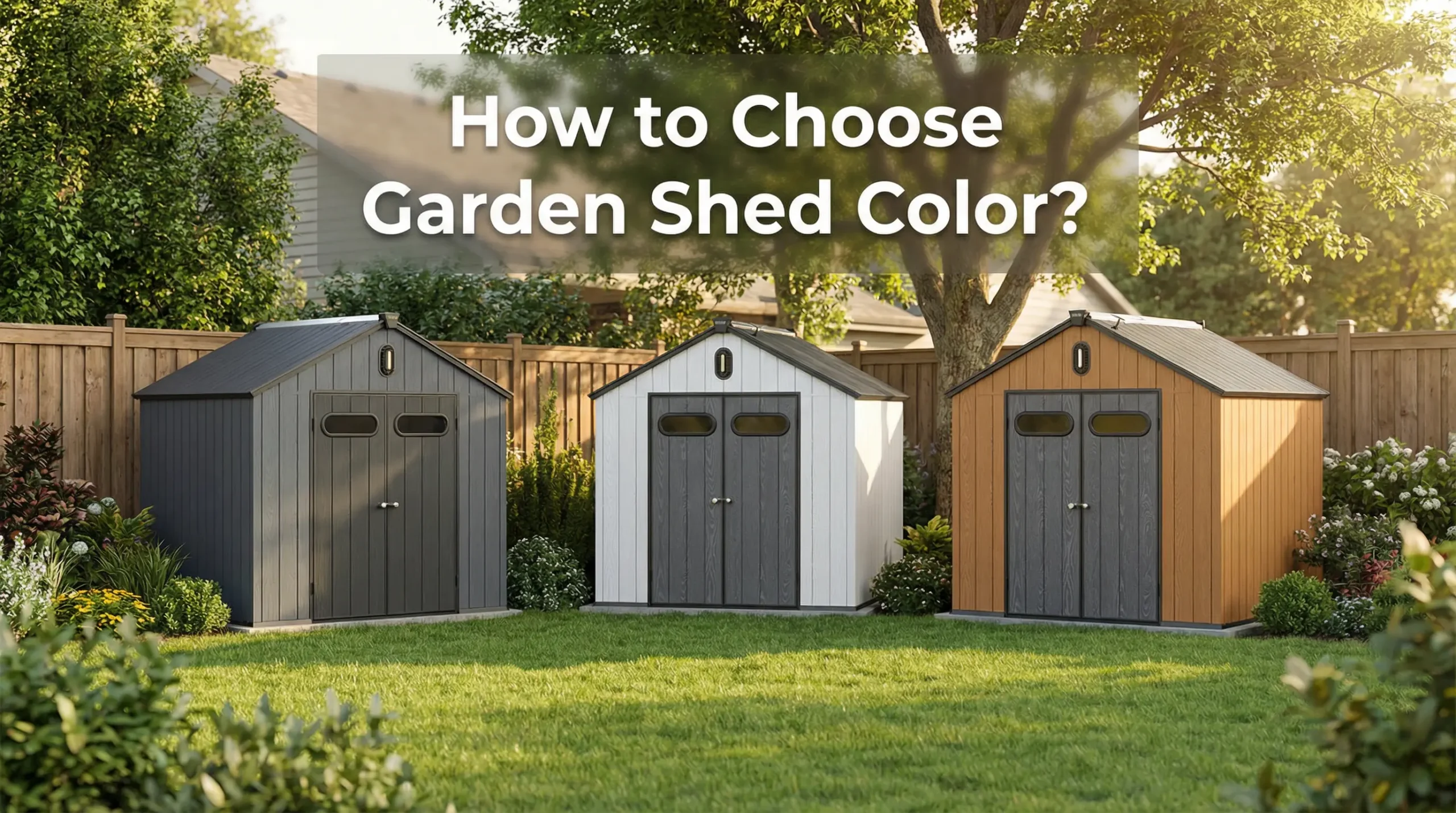 how to choose garden shed color