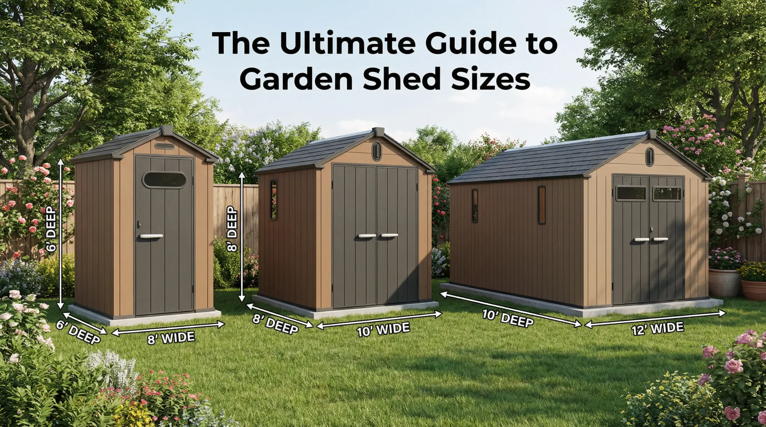 the ultimate guide to garden shed sizes