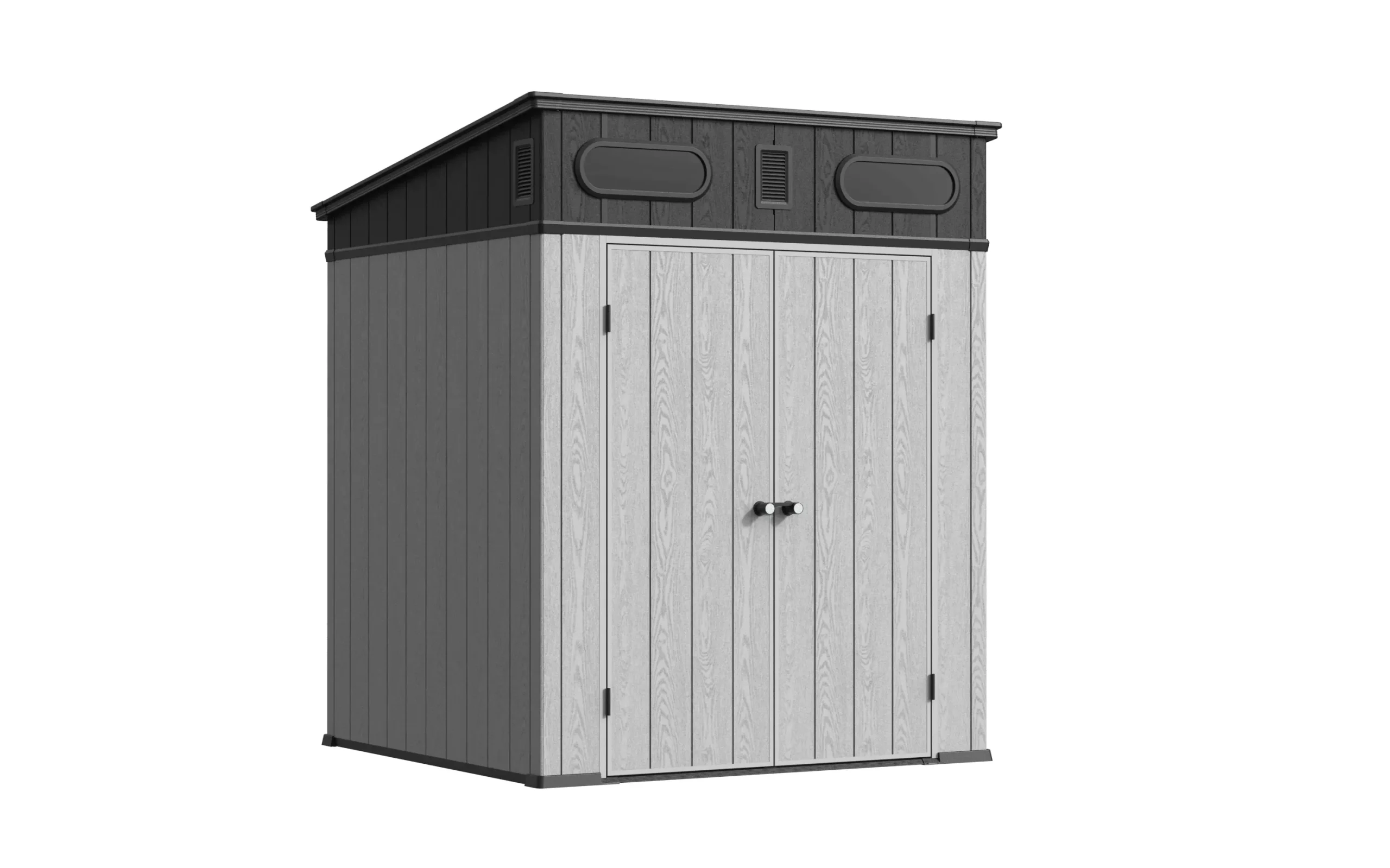 6 x 6 Garden Shed Pent Roof ultimate gray