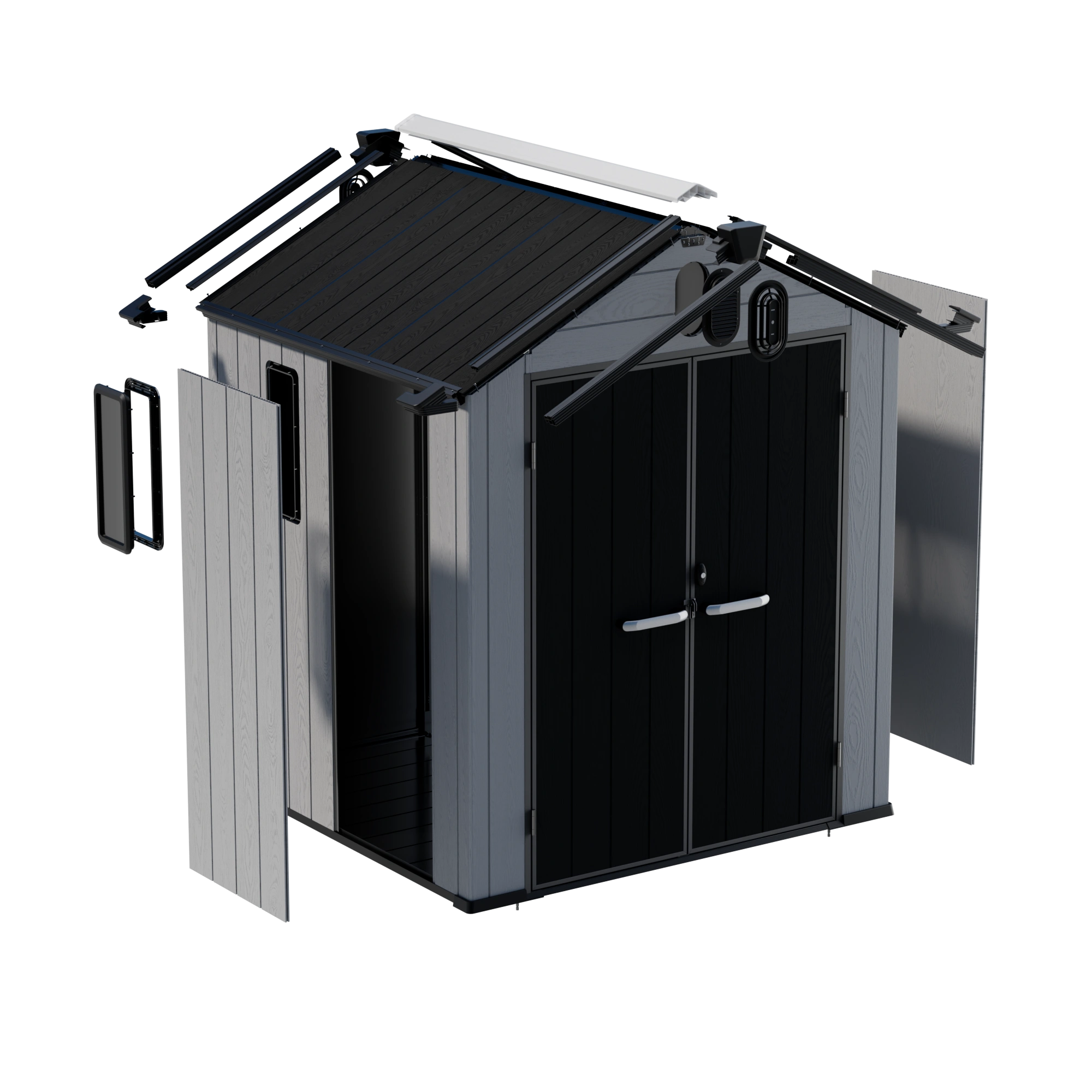 plastic shed easy assembly