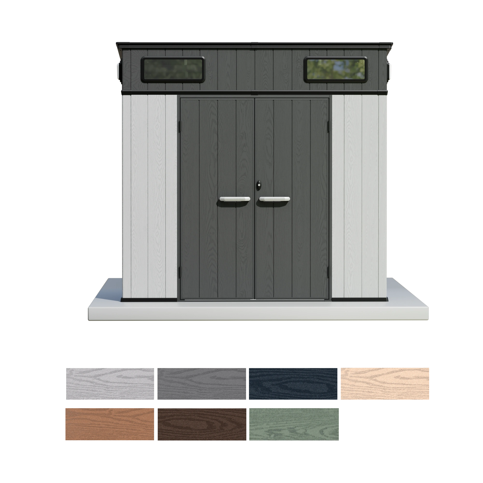 pent shed colors